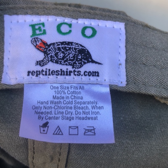 Eco Reptile-shirt Butterfly Embroidered Cotton Adjustable Cap - Picture 6 of 8